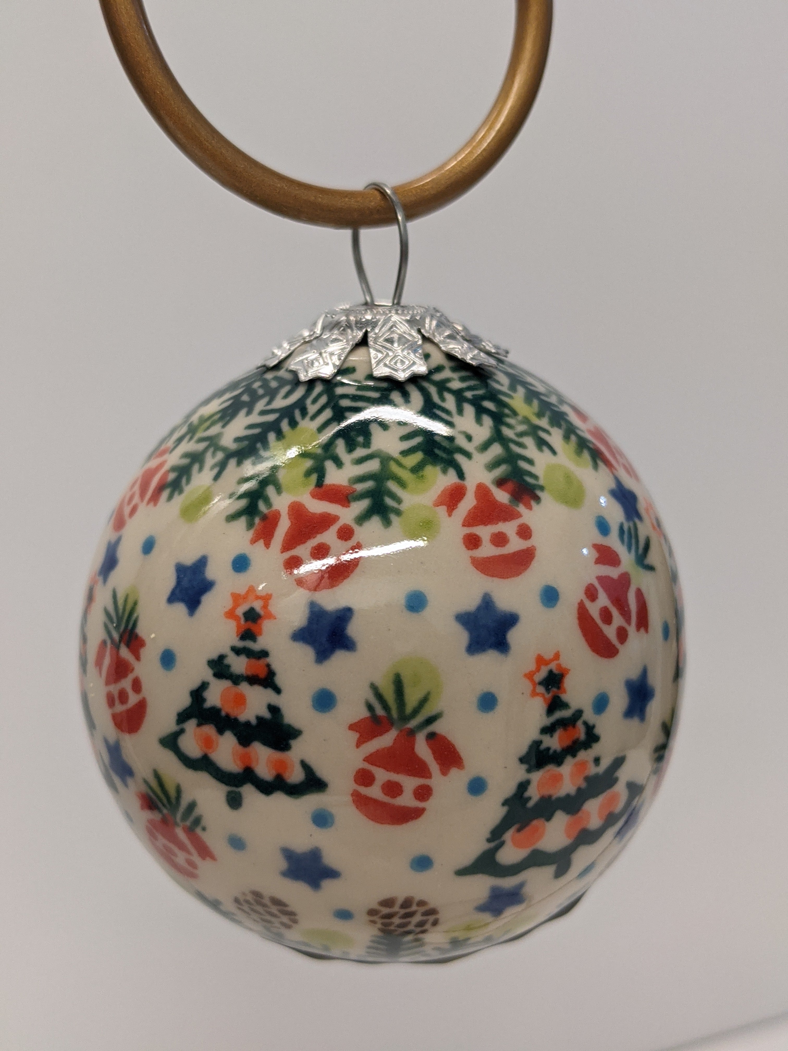 Christmas Tree Round Ball Ornament