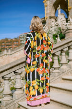 Load image into Gallery viewer, Citrus Print Kimono Long
