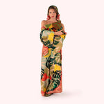 Load image into Gallery viewer, Tufted Wool Pouch - Exotic Leaves
