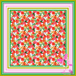 Load image into Gallery viewer, Orange Charity Floral Scarf

