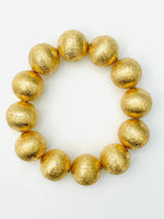 Load image into Gallery viewer, BIG Ball Bracelet in Brushed Gold
