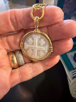 Load image into Gallery viewer, Jerusalem Cross on Paperclip Chain
