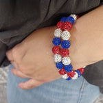 Load image into Gallery viewer, Patriotic Bling Stretchy Bracelet
