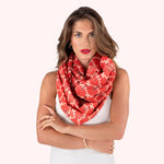 Load image into Gallery viewer, Infinity Scarf - Rouge Palms
