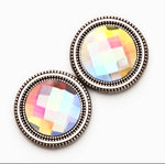 Load image into Gallery viewer, AB Crystal Rainbow Magnet Button Pin Set
