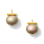 Load image into Gallery viewer, Biscuit Statement Making Pebble Pearl Earring
