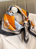 Load image into Gallery viewer, Horse Print Square Scarf
