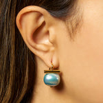 Load image into Gallery viewer, Cornflower Forever Fave Pebble Pearl Earrings

