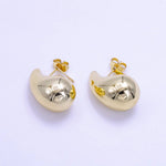 Load image into Gallery viewer, 14K Gold Filled 25mm Chunky Modern Teardrop Stud Earrings in Gold
