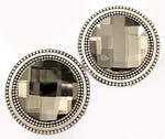 Load image into Gallery viewer, Dark Smoky Crystal Magnet Button Pin Set
