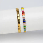 Load image into Gallery viewer, Rainbow Stretch Bracelet Set
