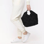 Load image into Gallery viewer, Woven Chocolate Brown Tote
