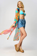 Load image into Gallery viewer, Resort Luxe V-Neck Tropical Maxi Dress
