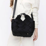 Load image into Gallery viewer, Woven Chocolate Brown Tote
