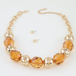 Load image into Gallery viewer, Crystal Beaded Chain Necklace
