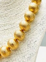 Load image into Gallery viewer, BIG Ball Necklace Brushed Gold
