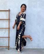 Load image into Gallery viewer, Kaftan in Black and Off White Tie Dye
