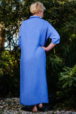 Load image into Gallery viewer, Fernanda Open Collar Linen Dress (DQ107)

