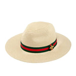 Load image into Gallery viewer, BEST SELLER BAND STRAW FEDORA HAT
