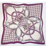 Load image into Gallery viewer, Square Belt Accent Heart Print Bandana Scarf NS510
