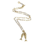 Load image into Gallery viewer, Double Lucky Goldfish Pendant Necklace 
