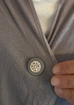 Load image into Gallery viewer, Antique Clear Rhinestone Cluster Magnetic Pin Set
