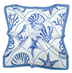Load image into Gallery viewer, Sea Shell Square Scarf WLQS-094
