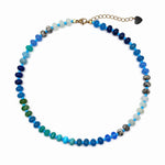 Load image into Gallery viewer, Bora Bora Blue Beaded Necklace
