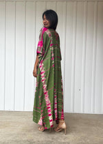 Load image into Gallery viewer, Kaftan in Olive Green Tie Dye
