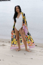 Load image into Gallery viewer, Citrus Print Kimono Long
