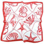 Load image into Gallery viewer, Sea Shell Square Scarf WLQS-094
