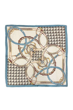 Load image into Gallery viewer, Square Belt Accent Heart Print Bandana Scarf NS510
