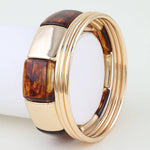 Load image into Gallery viewer, Multi Polished Tortoise Stone Bracelet
