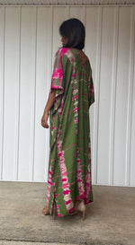 Load image into Gallery viewer, Kaftan in Olive Green Tie Dye
