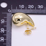 Load image into Gallery viewer, 14K Gold Filled 25mm Chunky Modern Teardrop Stud Earrings in Gold
