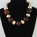 Load image into Gallery viewer, Matte Marble Stone Beaded Necklace
