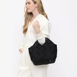 Load image into Gallery viewer, Woven Chocolate Brown Tote
