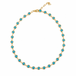 Load image into Gallery viewer, Turquoise Bezel Necklace
