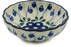 Polish Pottery Small Fluted Bowl