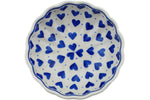 Load image into Gallery viewer, Polish Pottery Bowl Blue Love
