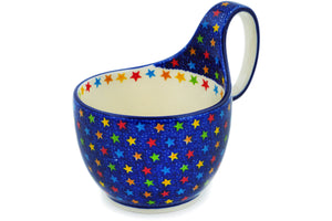 Polish Pottery Cuddle Bowl Shining Stars