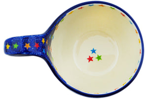 Polish Pottery Cuddle Bowl Shining Stars