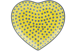 Polish Pottery Heart Dish Sunshine