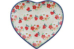 Load image into Gallery viewer, Polish Pottery Heart Shaped Dish Poppy Sweetness
