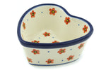 Load image into Gallery viewer, Polish Pottery Small Heart Shaped Bowl
