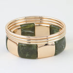 Load image into Gallery viewer, Multi Polished Tortoise Stone Bracelet
