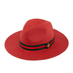 Load image into Gallery viewer, BEST SELLER BAND STRAW FEDORA HAT
