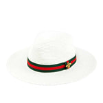 Load image into Gallery viewer, BEST SELLER BAND STRAW FEDORA HAT
