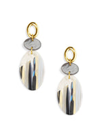 Load image into Gallery viewer, Resin Shimmer Disc Drop Earring
