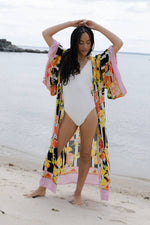 Load image into Gallery viewer, Citrus Print Kimono Long
